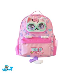کوله پشتی 28*38 وست طرح گربه عینکی کد 2055