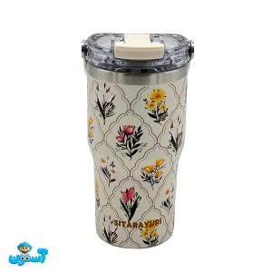 تراول ماگ دو حالته سیتارایوری 600 میل گل دار 044