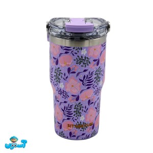 تراول ماگ دو حالته سیتارایوری 600 میل گل دار 044