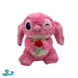 عروسک استیج شاخه گل به دست صورتی