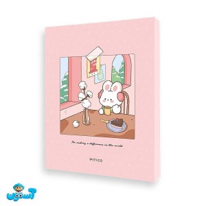 پیتیکو/کلاسور 26 حلقه 100 برگ صورتی کد 602