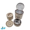 ظرف غذا دو تیکه بگ دار کرم