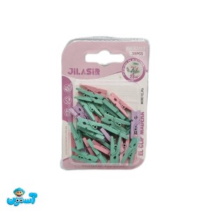 گیره کاغذ چوبی پاستلی 11-25854