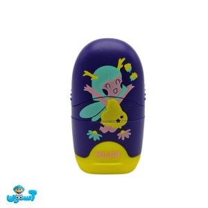 تراش پاک کن تک سوراخ طرح دار بنفش میلان 4701116