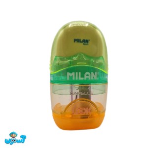 تراش پاک کن تک سوراخ سبز نارنجی میلان 4701116