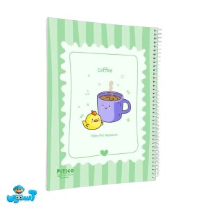 پیتیکو/دفتر خط دار 80 برگ جلد نرم طرح کافی 321