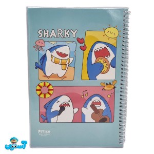 پیتیکو/دفتر مجلد 40 برگ طرح کوسه 340