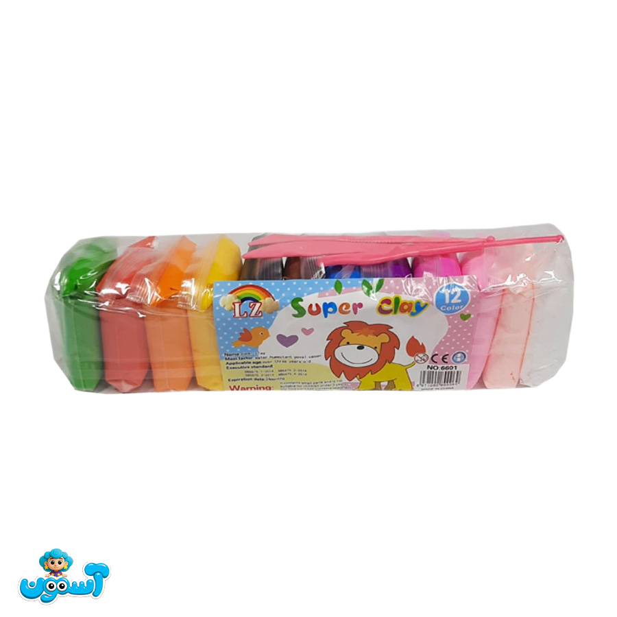 خمیر کلی 12 رنگ